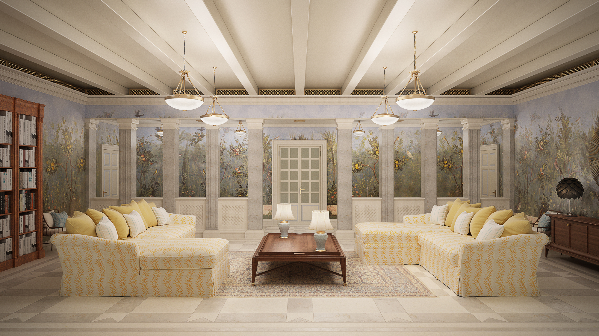 PROJECT - Roman-inspired Caribbean Villa Speaking of Interiors