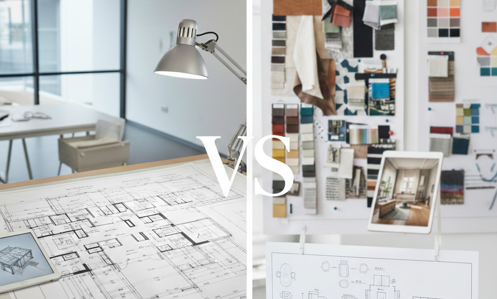 Architects vs interior designers london uk